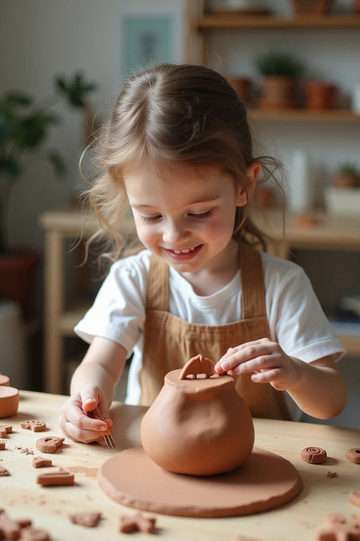 Mother & Child Pottery Class (Ages 2–8)  